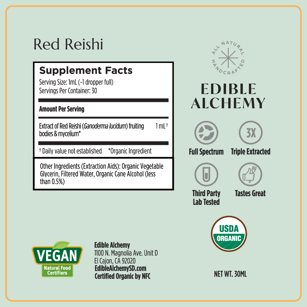 Organic Red Reishi Alcohol-Removed Extract
